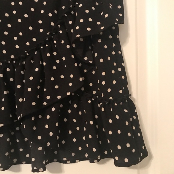 Polka Dot Wrap Skirt - Picture 2 of 4